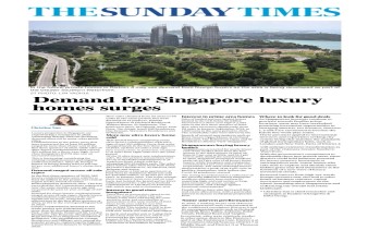 New article - Demand for Singapore luxury homes surges