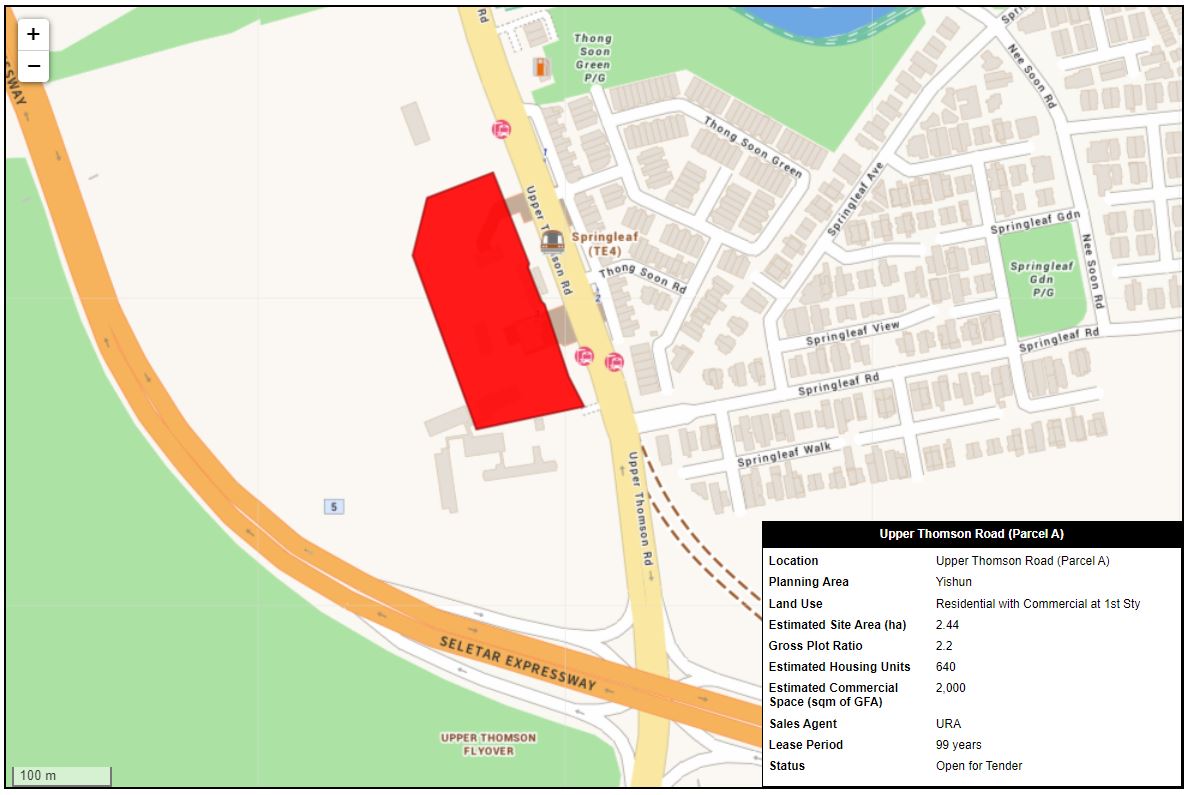 OrangeTee | Comments on tender launch at Upper Thomson Road