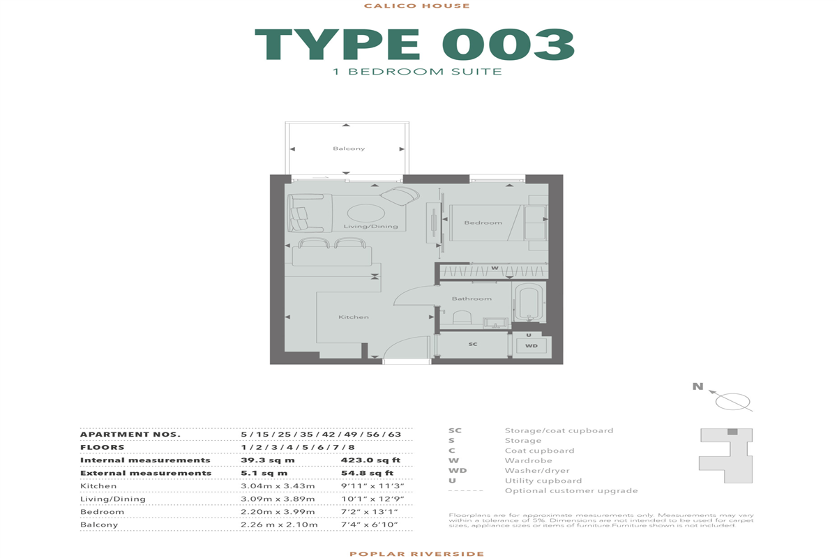 Type 003 1 Bed Suite
