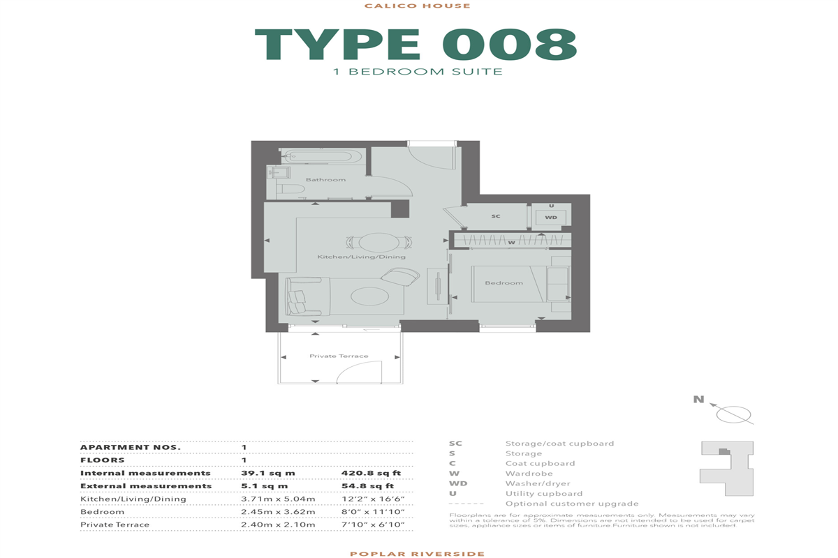 Type 008 1 Bed Suite