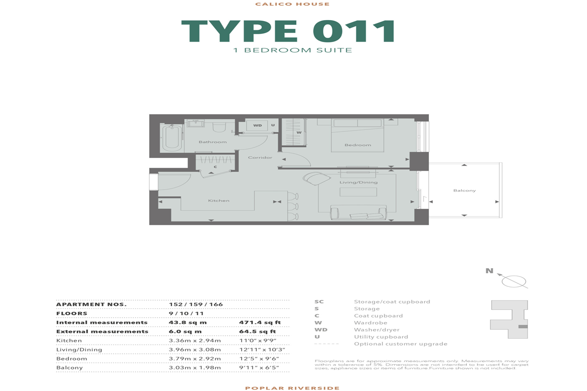 Type 011 1 Bed Suite