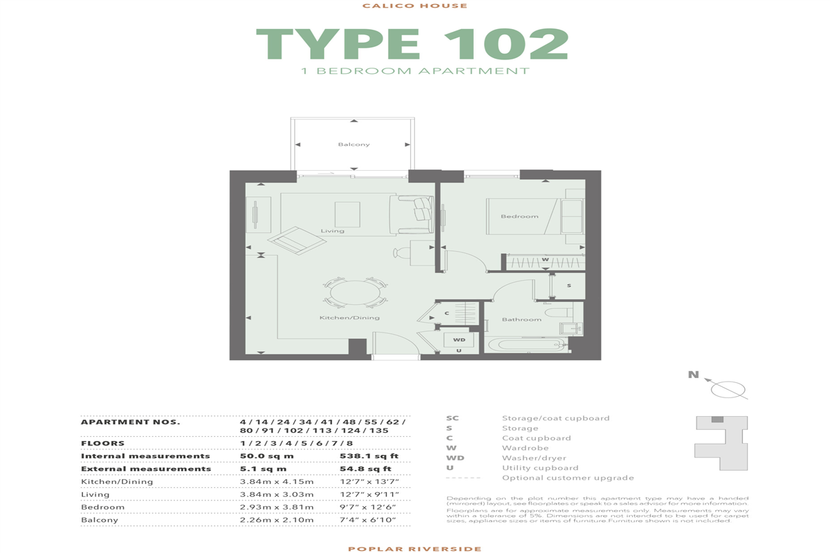 Type 102 1 Bed Apartment
