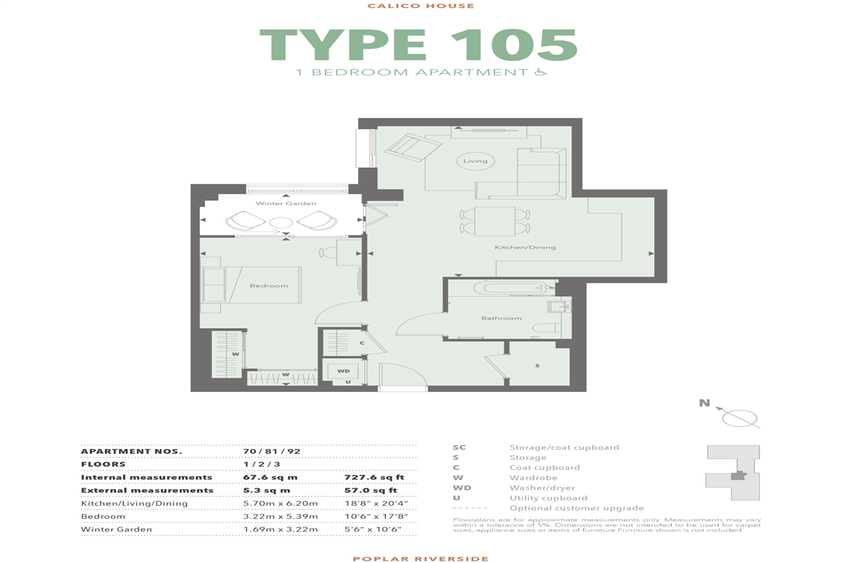 Type 105-WH 1 Bed Apartment