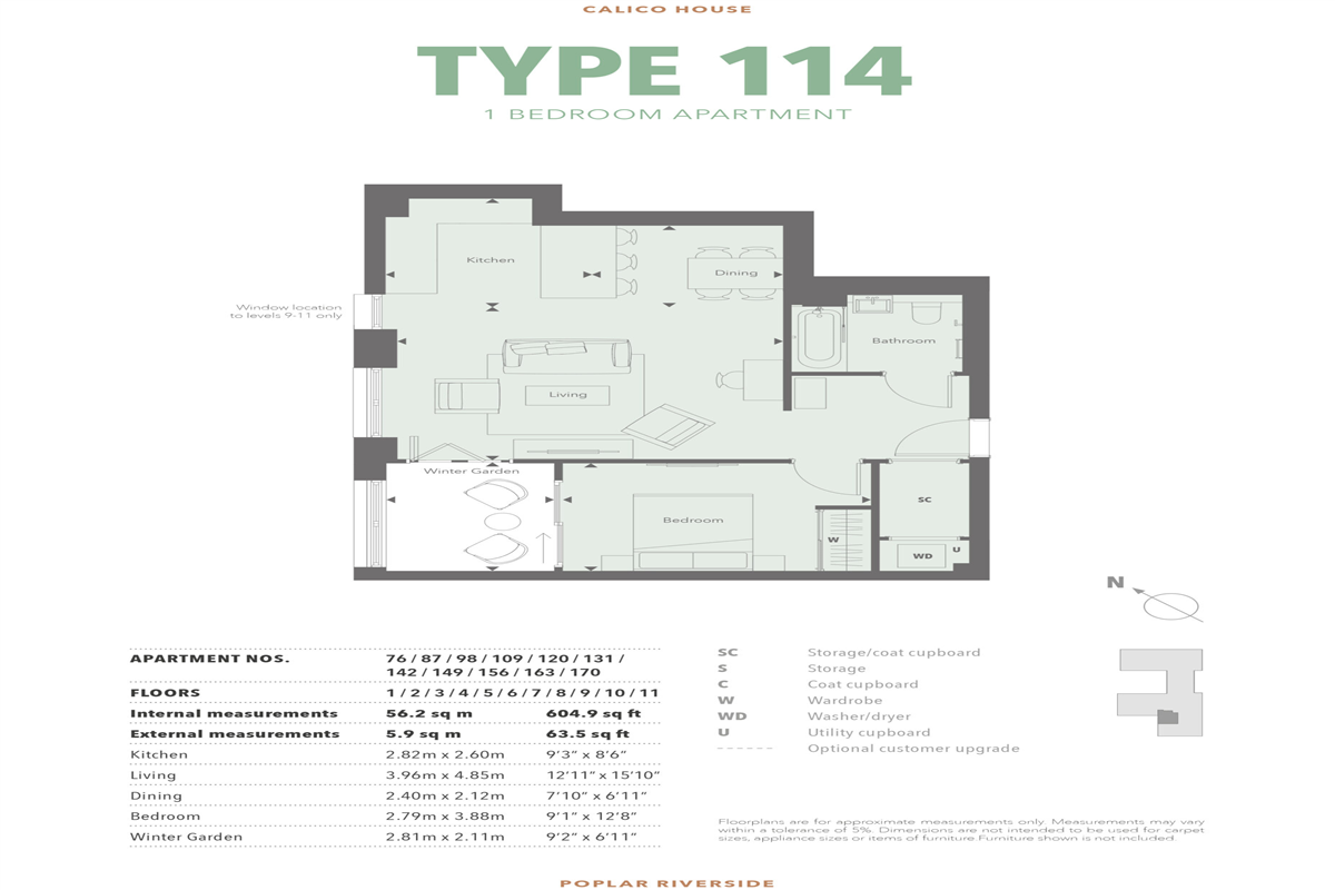 Type 114 1 Bed Apartment