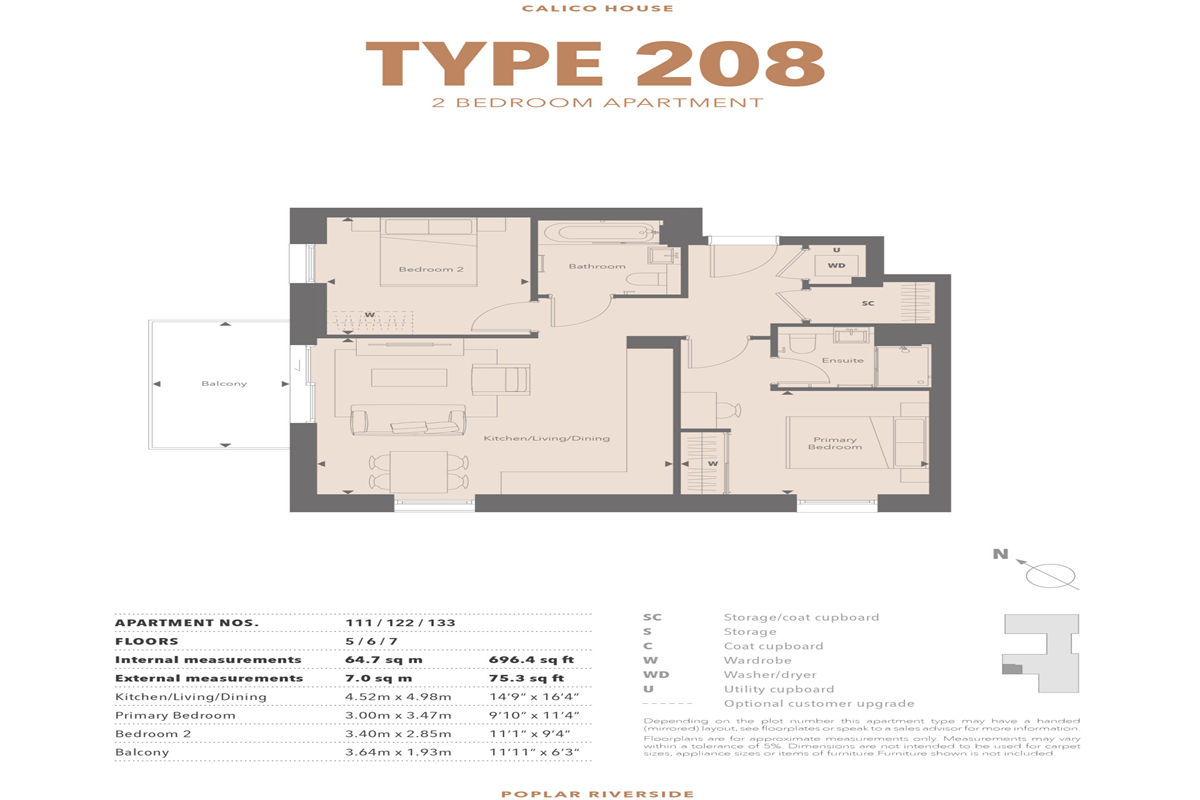 Type 208 2 Bed Apartment