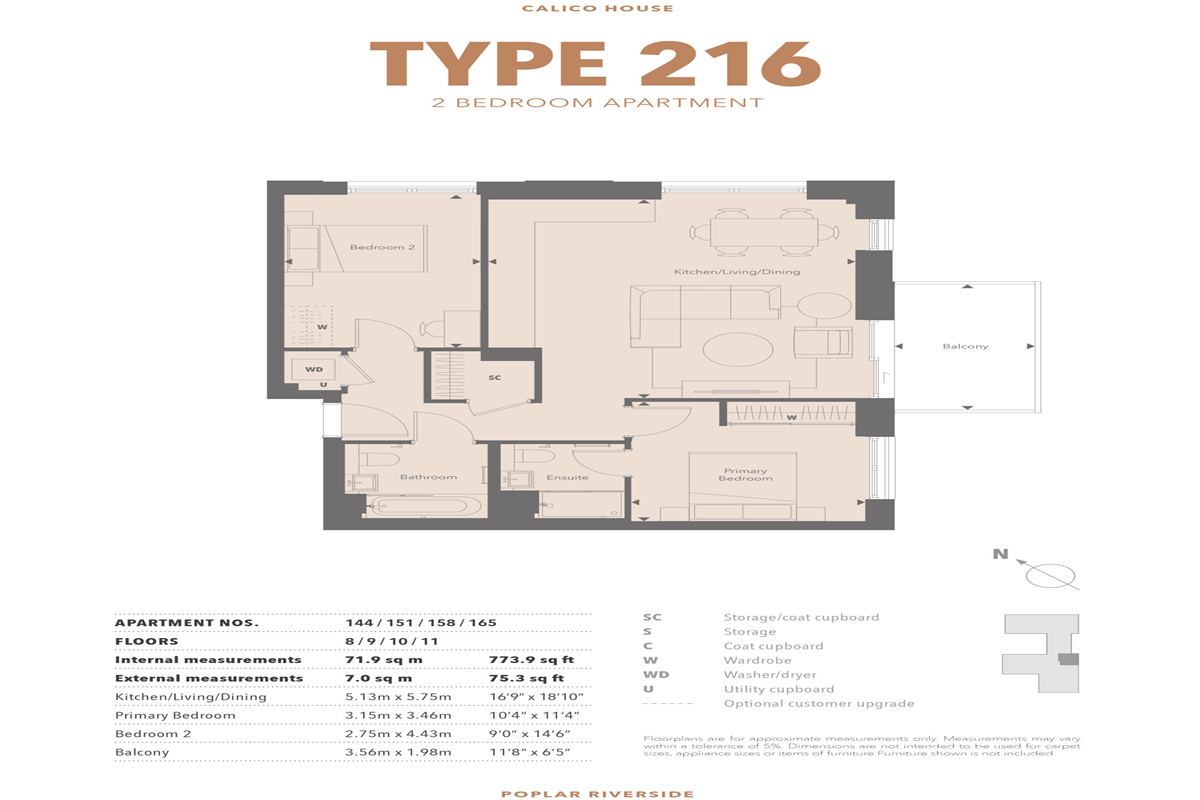 Type 216 2 Bed Apartment