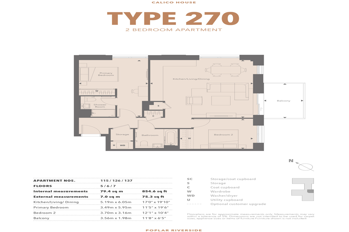 Type 270 2 Bed Apartment