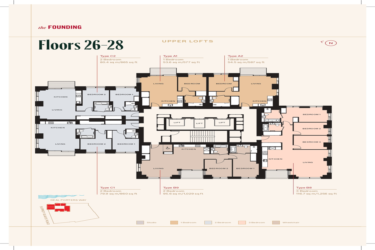 Floors 26 to 28